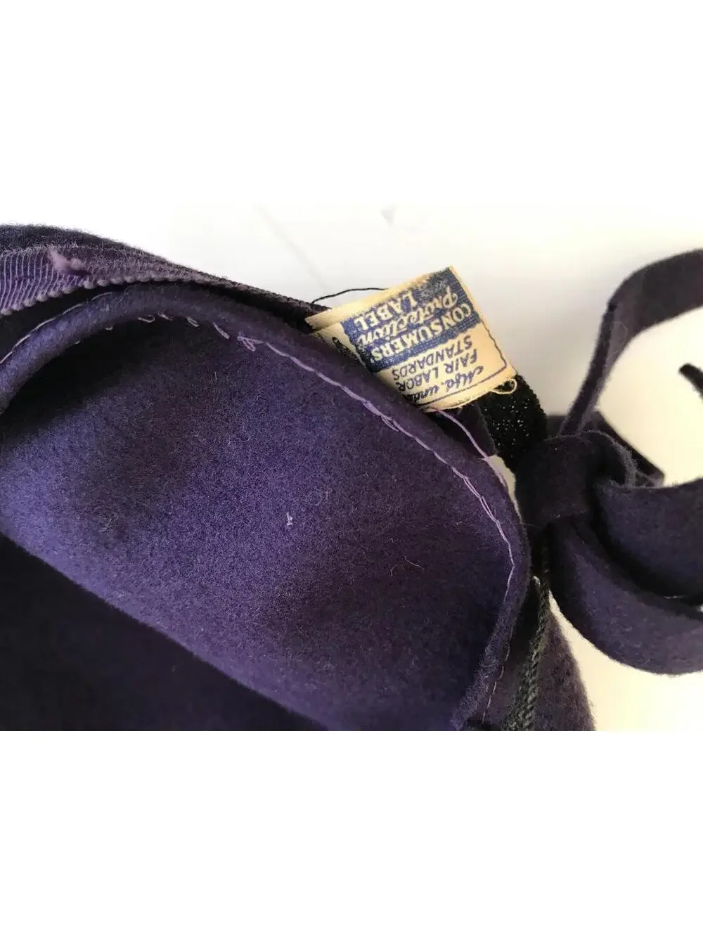 Vintage 1940s Wool Beret - New York Creations - Navy Blue Purple